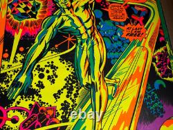 Marvel Silver Surfer Vintage 1971 Third Eye Blacklight Poster #4005 -nice