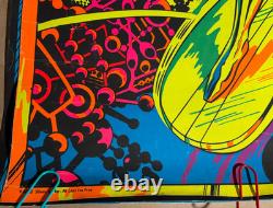 Marvel Silver Surfer Vintage 1971 Third Eye Blacklight Poster #4005 -nice