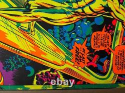 Marvel Silver Surfer Vintage 1971 Third Eye Blacklight Poster #4005 -nice