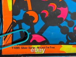 Marvel Silver Surfer Vintage 1971 Third Eye Blacklight Poster #4005 -nice