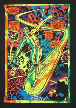 Marvel Super Heroes 1971 Third Eye Blacklight Poster #4005 Silver Surfer Kirby