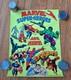Marvel Super-heroes Are Here! Third Eye Blacklight Black Light Poster 1971 3rd