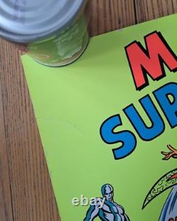 Marvel Super-Heroes Are Here! Third Eye blacklight black light poster 1971 3rd