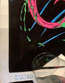 Marvel Vintage Black Light Venom Poster Glow Very Clean Velvet 1996 Funky 404