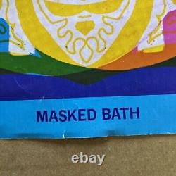 Masked bath original vintage poster blacklight east totem west