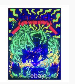 Metallica Ktulu Rise Poster Rainbow Foil Dirty Donny Sold Out! X/300 Blacklight