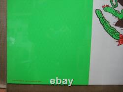 Mexican Flag Mexico Peace Poster political 1970's black light Inv#6176