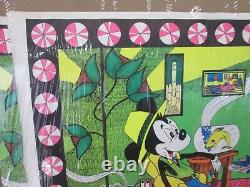 Mickey Parody Tastes so good sativa Vintage 1970 black light posters 5 PC