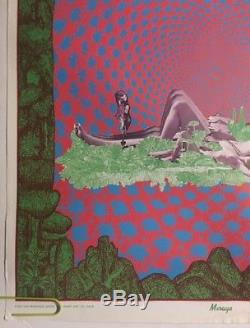 Mirage Vintage Blacklight Poster 60's Psychedelic 1960's Pin-up Wilfred Satty