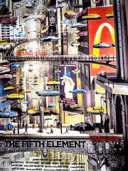 Mondo Chris Skinner The FIFTH ELEMENT BLACK LIGHT movie poster art print w CERT