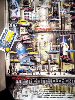 Mondo Chris Skinner The FIFTH ELEMENT BLACK LIGHT movie poster art print w CERT