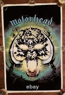 Motorhead Overkill FLOCKED Blacklight VELVET Poster 23X35 LEMMY