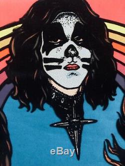 NEAR MINT KISS Vintage Black Light Poster #15-332 1976 M. H. Stein AUCOIN