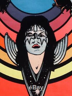 NEAR MINT KISS Vintage Black Light Poster #15-332 1976 M. H. Stein AUCOIN