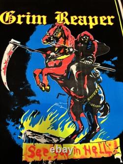 NEW NOS 23x35 Blacklight velvety poster Grim Reaper VPA 2020 Dead Stock 2009