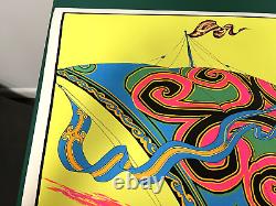 NEW Vintage 1970's VIKINGS RETURN Original Blacklight Poster 23x35 Russell PP130