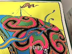 NEW Vintage 1970's VIKINGS RETURN Original Blacklight Poster 23x35 Russell PP130