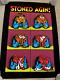 Newithrare Vintage 1970 Robert Crumb Stoned Again Poster Blacklight Velvet 24x34