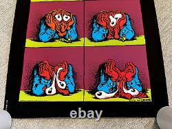 NEWithRARE Vintage 1970 Robert Crumb STONED AGAIN POSTER Blacklight Velvet 24x34