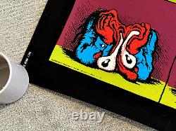 NEWithRARE Vintage 1970 Robert Crumb STONED AGAIN POSTER Blacklight Velvet 24x34