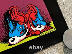 NEWithRARE Vintage 1970 Robert Crumb STONED AGAIN POSTER Blacklight Velvet 24x34