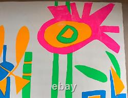 NIGHT LIGHTS VINTAGE 1969 BLACKLIGHT POSTER By JOAN ROUNTREE LIMITED ED #22