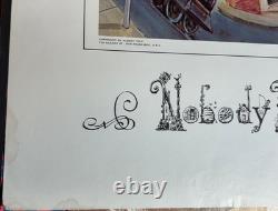 NOBODY BELIEVES ME VINTAGE 1970's HEADSHOP BLACKLIGHT POSTER By ALBERT TOLF