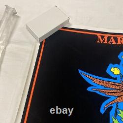 NOS Marilyn Manson The End UNUSED Flocked Velvet Blacklight Poster 1996 Scorpio