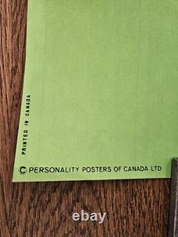 NOS Vintage 1969 Foxy Lady Blacklight Poster Personality Posters of Canada