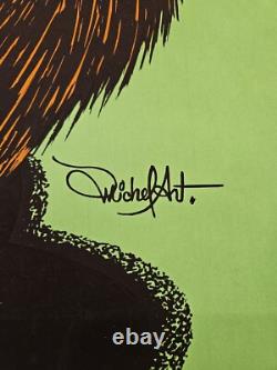 NOS Vintage 1969 Foxy Lady Blacklight Poster Personality Posters of Canada