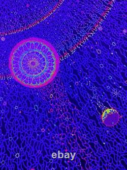 NOS Vintage 1971 Perryn Gorchov Cosmic Conception THO-FRA Black Light Poster