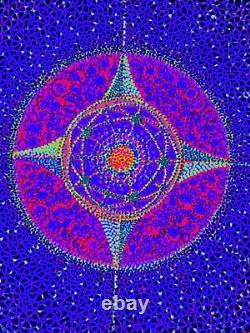 NOS Vintage 1971 Perryn Gorchov Cosmic Conception THO-FRA Black Light Poster