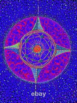 NOS Vintage 1971 Perryn Gorchov Cosmic Conception THO-FRA Black Light Poster