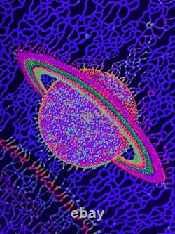 NOS Vintage 1971 Perryn Gorchov Cosmic Conception THO-FRA Black Light Poster