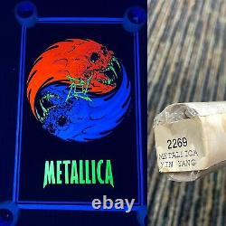 NOS Vtg 1997 RARE Metallica Ying Yang Metal Blacklight 34.5x22 Poster USA NEW