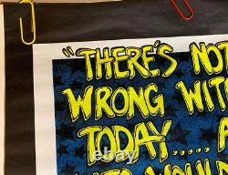 NOTHING WRONG WITH ME VINTAGE 1972 HEADSHOP BLACKLIGHT POSTER By PETAGNO -NICE