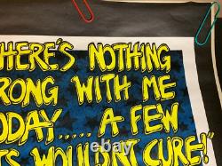 NOTHING WRONG WITH ME VINTAGE 1972 HEADSHOP BLACKLIGHT POSTER By PETAGNO -NICE
