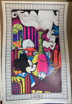 NO WORK ON DIZZY'S FARM VINTAGE 1970 HEADSHOP BLACKLIGHT POSTER By GAWDAWFUL