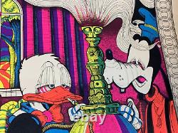 NO WORK ON DIZZY'S FARM VINTAGE 1970 HEADSHOP BLACKLIGHT POSTER By GAWDAWFUL
