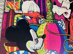NO WORK ON DIZZY'S FARM VINTAGE 1970 HEADSHOP BLACKLIGHT POSTER By GAWDAWFUL