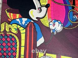 NO WORK ON DIZZY'S FARM VINTAGE 1970 HEADSHOP BLACKLIGHT POSTER By GAWDAWFUL