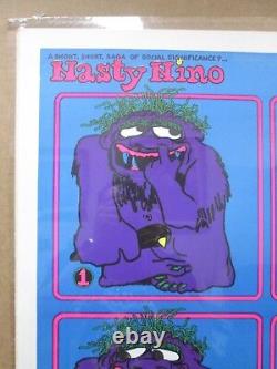 Nasty Nino short saga of social significance Vintage Black light Poster G1753