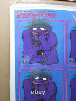Nasty Nino short saga of social significance Vintage Black light Poster G3217
