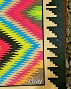 Navajo Op, Black Light Poster, 1970's