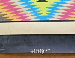 Navajo Op, Black Light Poster, 1970's