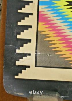 Navajo Op, Black Light Poster, 1970's