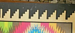 Navajo Op, Black Light Poster, 1970's