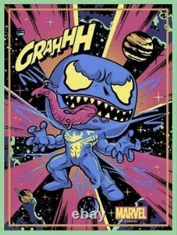 New! Funko Exclusive Marvel Venom (black Light) Poster