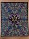 Nova Blacklight Poster Vintage Original Geometric Shapes Lines Waves