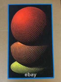 Nova blacklight poster vintage original geometric shapes lines waves